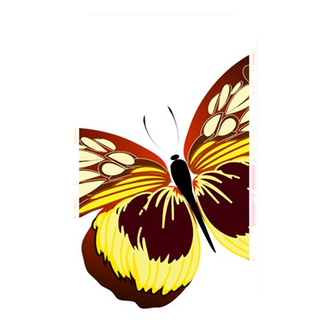 Brown & Yellow Butterfly Memory Card Reader (Rectangular) from ArtsNow.com Front