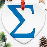sigma-greec Ornament (Heart)