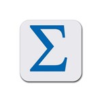 sigma-greec Rubber Coaster (Square)