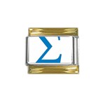 sigma-greec Gold Trim Italian Charm (9mm)