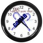 sigma-canes-by-albin-graphi Wall Clock (Black)