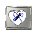 sigma-canes-by-albin-graphi Mega Link Heart Italian Charm (18mm)