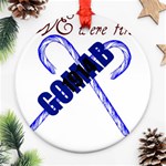 sigma-canes-by-albin-graphi Round Ornament (Two Sides)