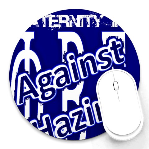 SIGMA2_against_hazing Round Mousepad from ArtsNow.com Front