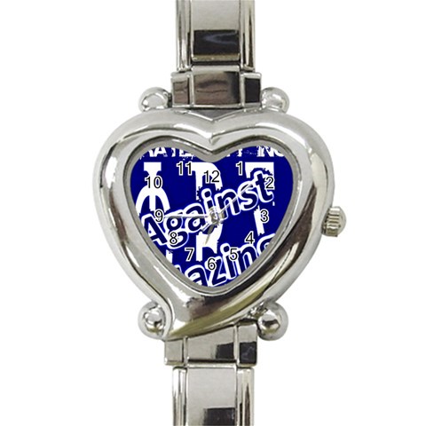 SIGMA2_against_hazing Heart Italian Charm Watch from ArtsNow.com Front