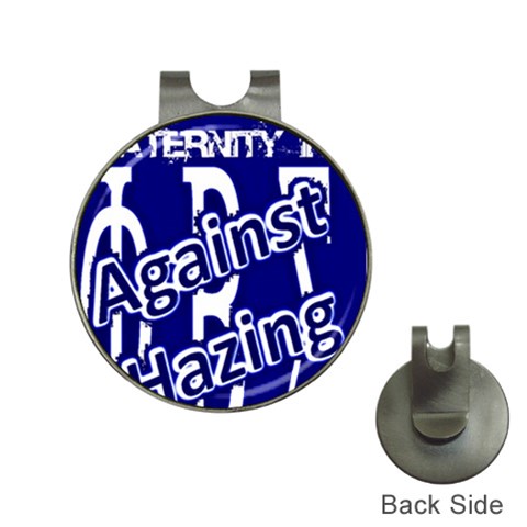 SIGMA2_against_hazing Golf Ball Marker Hat Clip from ArtsNow.com Front