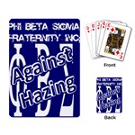 SIGMA2_against_hazing Playing Cards Single Design