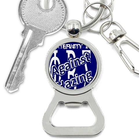 SIGMA2_against_hazing Bottle Opener Key Chain from ArtsNow.com Front