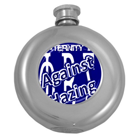 SIGMA2_against_hazing Hip Flask (5 oz) from ArtsNow.com Front