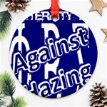 SIGMA2_against_hazing Round Ornament (Two Sides)