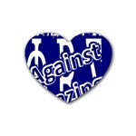 SIGMA2_against_hazing Rubber Coaster (Heart)