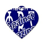 SIGMA2_against_hazing Dog Tag Heart (One Side)