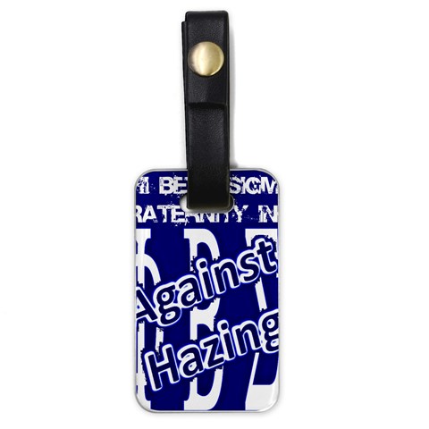 SIGMA2_against_hazing Luggage Tag (one side) from ArtsNow.com Front