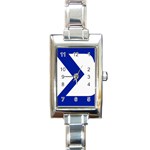 sigma GreekLetters Rectangular Italian Charm Watch