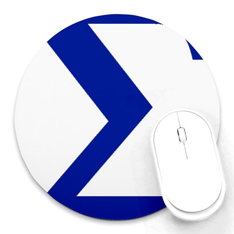 sigma GreekLetters Round Mousepad from ArtsNow.com Front