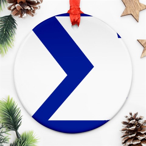 sigma GreekLetters Ornament (Round) from ArtsNow.com Front
