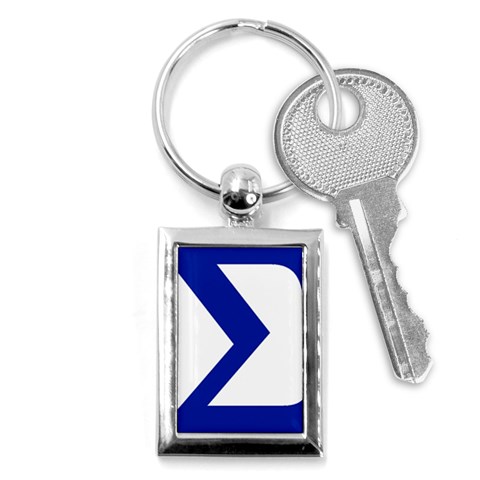 sigma GreekLetters Key Chain (Rectangle) from ArtsNow.com Front