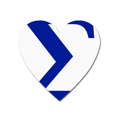 sigma GreekLetters Magnet (Heart) from ArtsNow.com Front