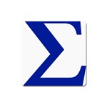 sigma GreekLetters Magnet (Square)