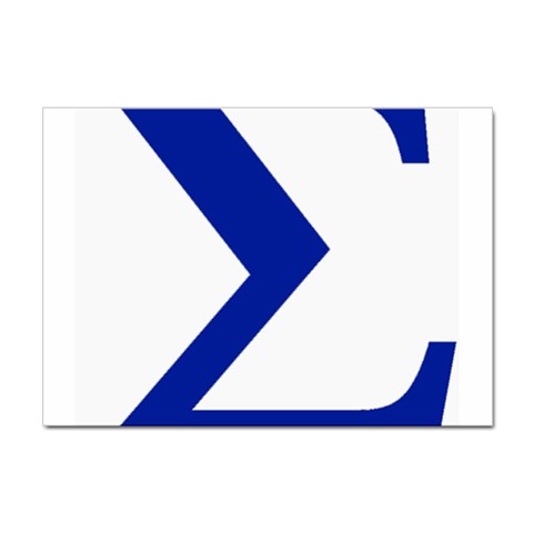 sigma GreekLetters Sticker A4 (100 pack) from ArtsNow.com Front