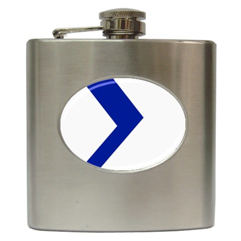 sigma GreekLetters Hip Flask (6 oz) from ArtsNow.com Front