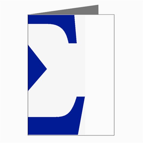 sigma GreekLetters Greeting Card from ArtsNow.com Left