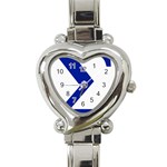 sigma GreekLetters Heart Italian Charm Watch