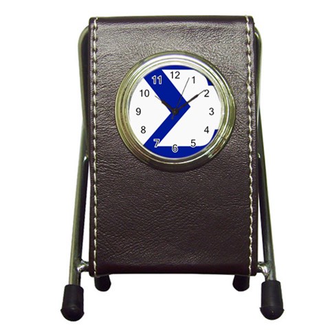 sigma GreekLetters Pen Holder Desk Clock from ArtsNow.com Front