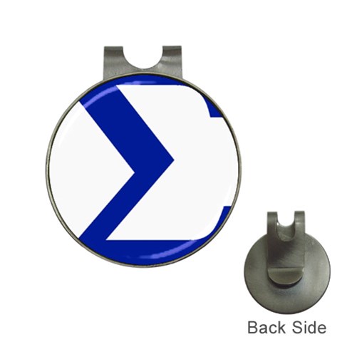 sigma GreekLetters Golf Ball Marker Hat Clip from ArtsNow.com Front
