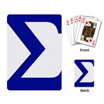 sigma GreekLetters Playing Cards Single Design