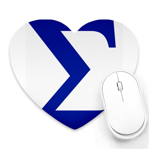 sigma GreekLetters Mousepad (Heart) from ArtsNow.com Front