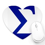 sigma GreekLetters Mousepad (Heart)
