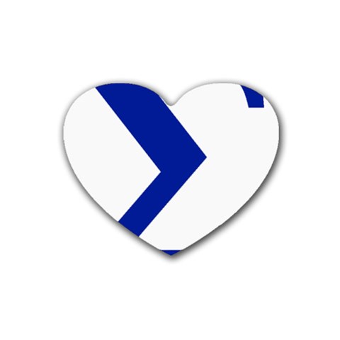 sigma GreekLetters Heart Coaster (4 pack) from ArtsNow.com Front
