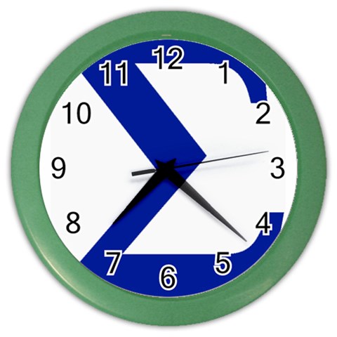 sigma GreekLetters Color Wall Clock from ArtsNow.com Front
