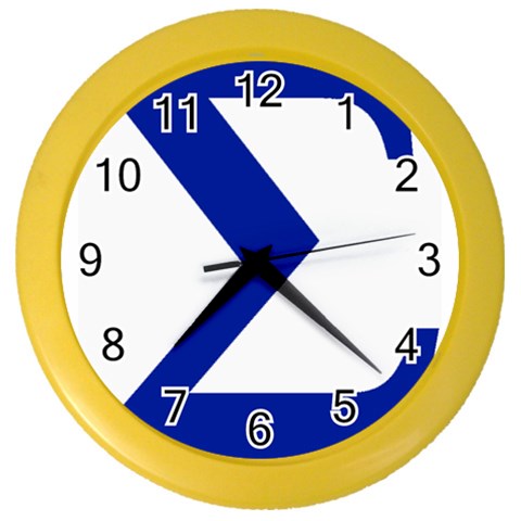 sigma GreekLetters Color Wall Clock from ArtsNow.com Front