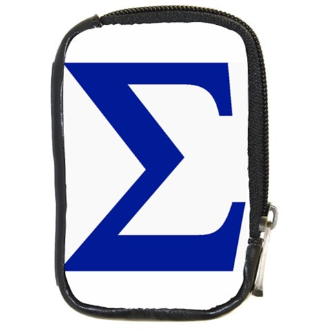 sigma GreekLetters Compact Camera Leather Case from ArtsNow.com Front