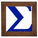 sigma GreekLetter Framed Tile