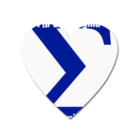 sigma GreekLetter Magnet (Heart) from ArtsNow.com Front