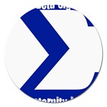 sigma GreekLetter Magnet 5  (Round)