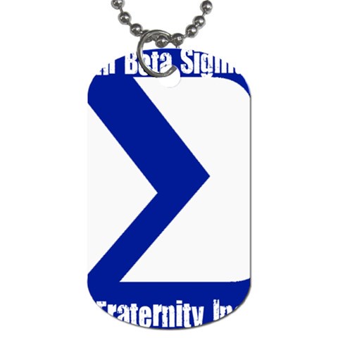 sigma GreekLetter Dog Tag (One Side) from ArtsNow.com Front