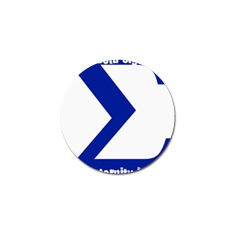 sigma GreekLetter Golf Ball Marker from ArtsNow.com Front