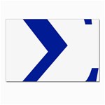 sigma GreekLetter Postcard 4  x 6 