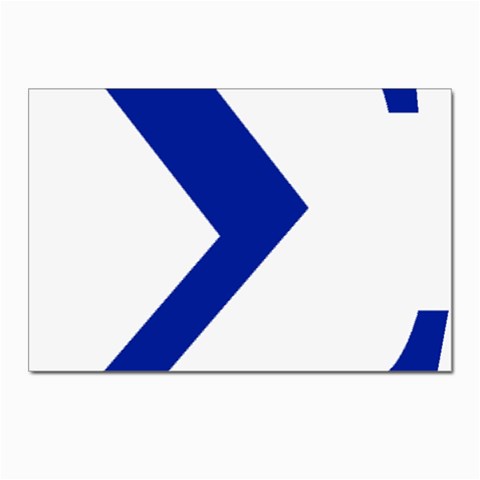 sigma GreekLetter Postcard 4 x 6  (Pkg of 10) from ArtsNow.com Front