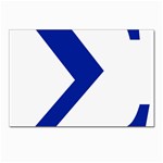 sigma GreekLetter Postcard 5  x 7 