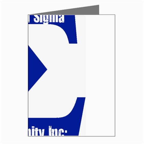 sigma GreekLetter Greeting Card from ArtsNow.com Left