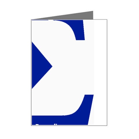 sigma GreekLetter Mini Greeting Card from ArtsNow.com Left