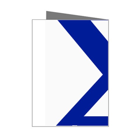 sigma GreekLetter Mini Greeting Card from ArtsNow.com Right
