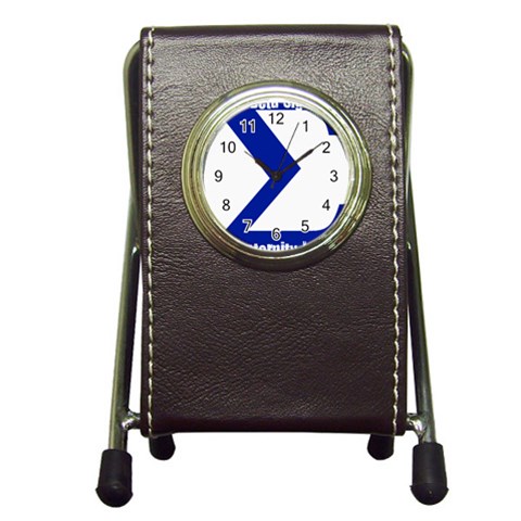 sigma GreekLetter Pen Holder Desk Clock from ArtsNow.com Front