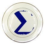 sigma GreekLetter Porcelain Plate