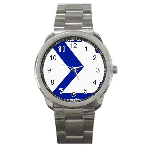 sigma GreekLetter Sport Metal Watch from ArtsNow.com Front